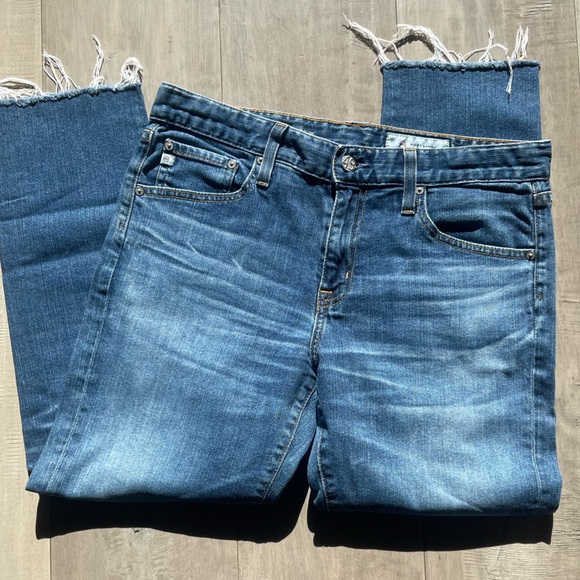 Ag Adriano Goldschmied Denim - Ag Adriano Goldschmied Blue Boyfriend Jeans